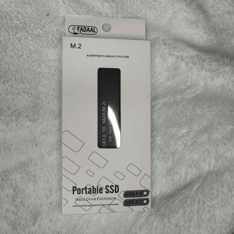 Carcasa retráctil para SSD NGFF USB 3.0 tipo A M.2 SATA SSD (negra)