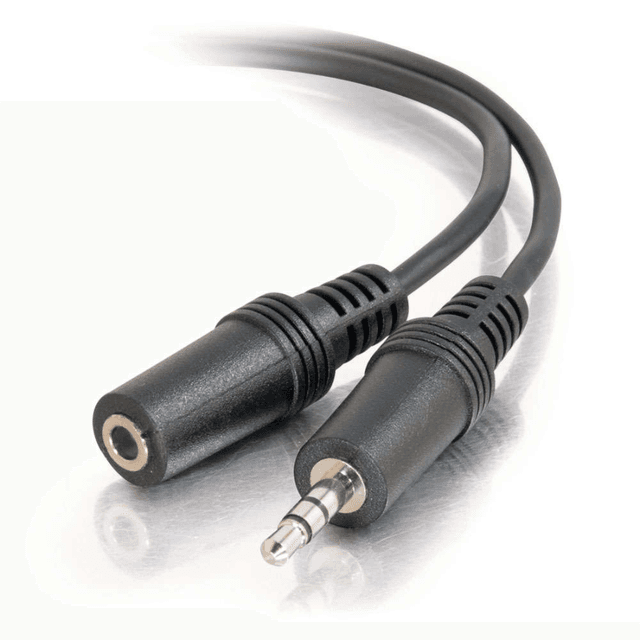 Cable de extensión de audio estéreo (1,5 metros) para auriculares, conector de 3,5 mm, macho a hembra
