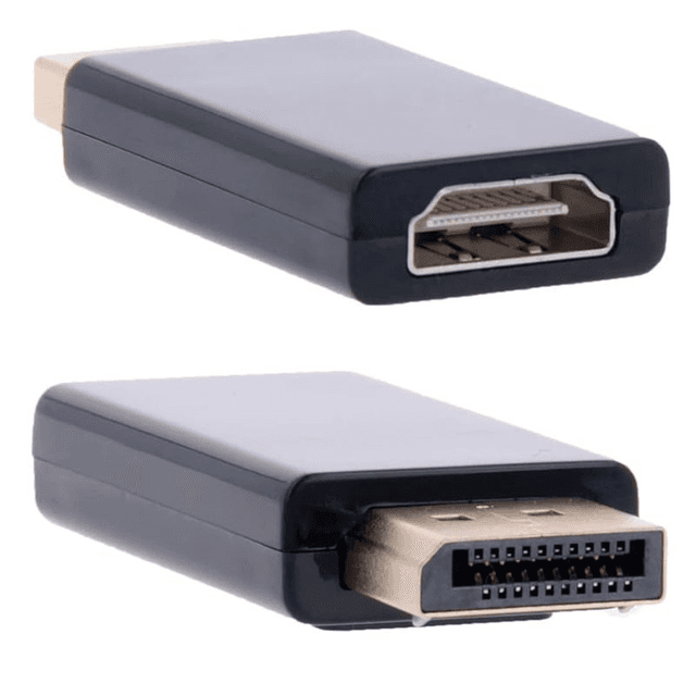 Adaptador Conversor DP (DisplayPort) Macho a HDMI Hembra 1080p