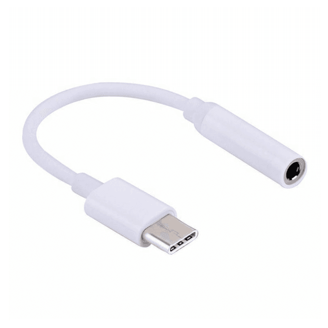 Adaptador de audio USB tipo c a jack 3.5mm para auriculares